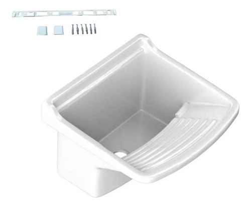 Pileta Lavadero Fregadero Plástica Simple 15 Lts Cocina 