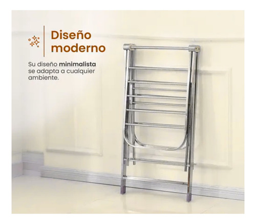 Tender Retractil De Pie Para Armar 3 Niveles Rexx Gris