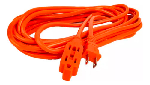 Extensión Eléctrica Uso Rudo Multicontacto 25 Metros Naranja Naranja