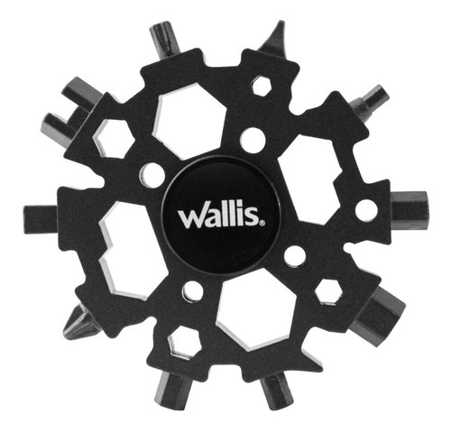 Multiherramienta Universal Portátil Wallis, K900381, 22 Usos, acero inoxidable, Negro