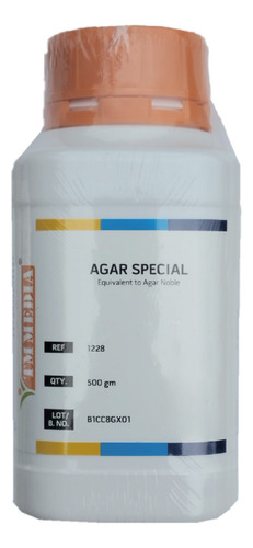 Agar Noble / Agar Especial Envase De 500 Gr. Marca Tm Media