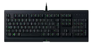 Teclado gamer Razer Cynosa Lite QWERTY español color negro con luz RGB