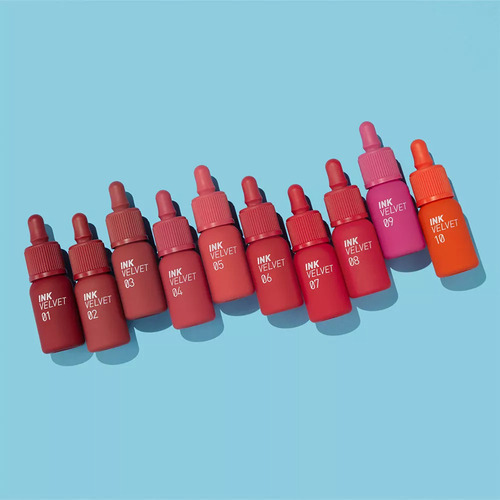 Ink Velvet Peripera Color 21 Coral Red LĂquido