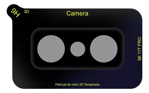 Película De Vidro Temperado Para Xiaomi Mi 11T e Mi 11T Pro 3d