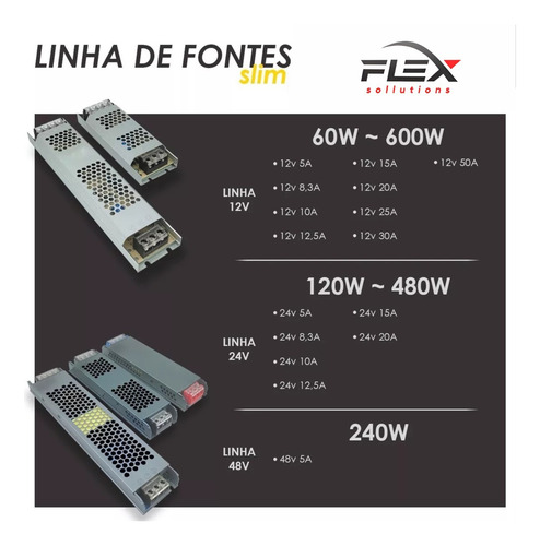 Fonte De Alimentação 24v 25w 1a Chaveada Bivolt Automática