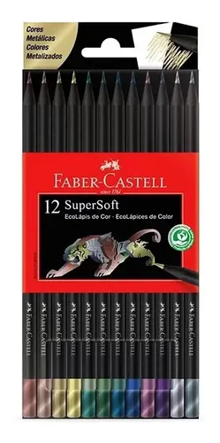 comprar Lápices De Colores Faber-castell Supersoft Metalizados X 12