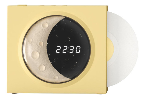 Reproductor De Discos De Vinilo, Altavoz Bluetooth Con Reloj
