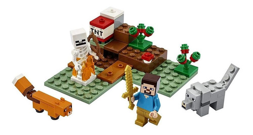 Imagem 4 de 6 de Blocos de montar Lego Minecraft The Taiga adventure 74 peças em caixa