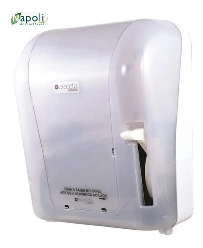 Dispenser Papel Toalha Bobina C/ Alavanca Cristal