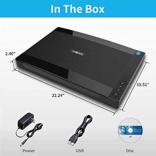 Escáner Plano Grande Viisan 3240 A3, 2400 Dpi, Sensor Cis, E