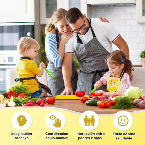 Juego De 33 Cuchillos Seguros Para Cocinar Para Niños