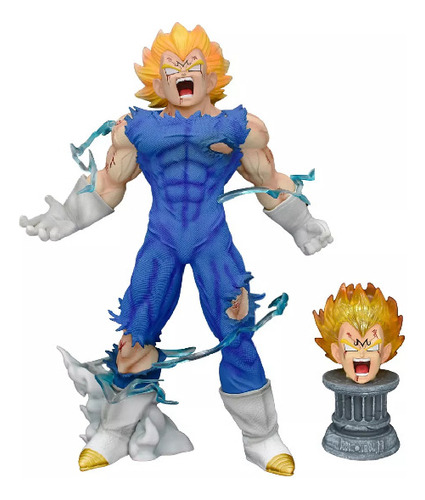 Nuevo Figura Vegeta 26cm Luz Led Dragon Ball Z / 2 Cabezas (Usado)