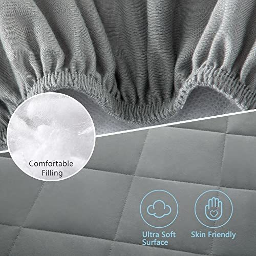 Tillyou Cloudy Soft Pack And Play Sábana Acolchada, Transpir