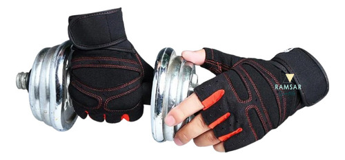 Guantes Crossfit Gimnasio Con Muñequera Protección Mano