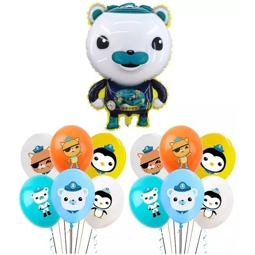 Set De 13 Globos Capitan Barnacles - Octonautas 