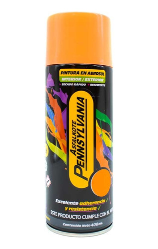 Pintura En Aerosol 400ml Fluor Naranja Pennsylva