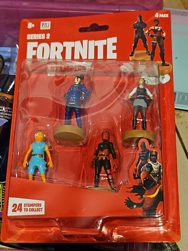 Set 4 Muñecos Fortnite Con Sellos Serie 2 Stampers