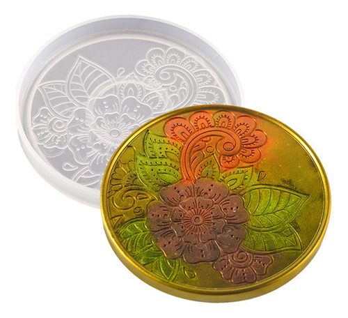 Molde De Silicona Para Posavasos De 2 Piezas, Moldes Para