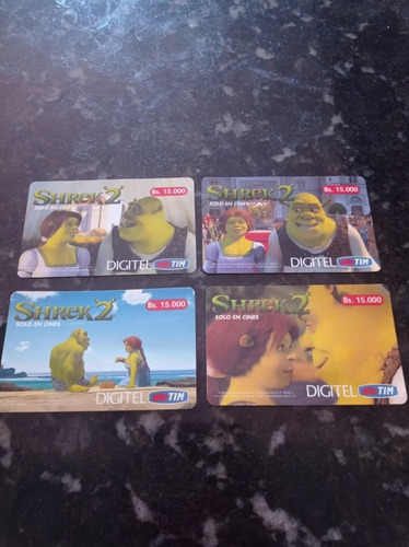 Tarjetas Telefónica Digitel Shrek 2