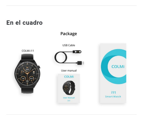 Reloj Colmi Smartwatch I11 Bluetooth Llamadas Resist Al Agua