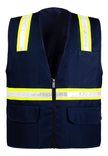 Chaleco De Seguridad Azul Marino Safety Depot 8038a-nv (2xl)