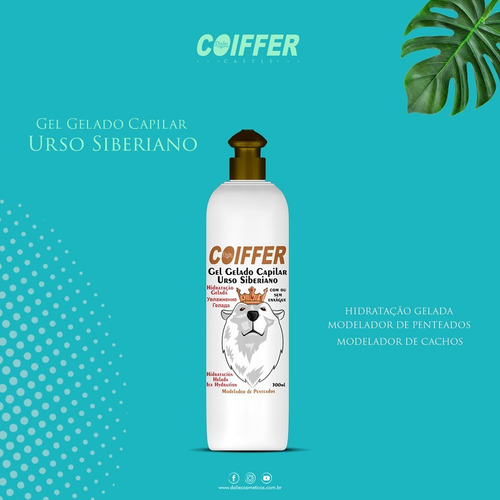 Imagem 2 de 4 de Gel Gelado Capilar Urso Siberiano Coiffer 300ml