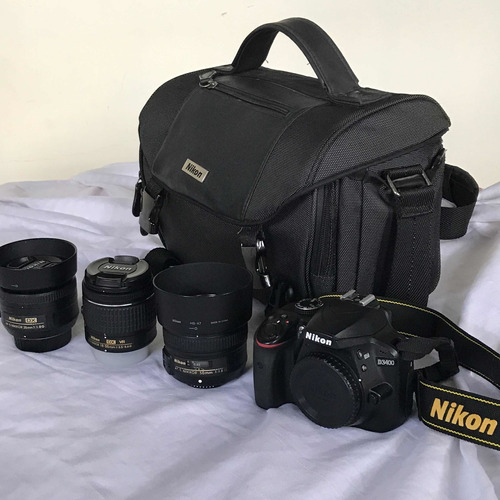 Cámara Dslr Nikon D3400 + 18-55mm + 35mm 1.8g + 50mm 1.8g