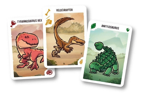 Imagen 2 de 5 de Extinción! Cartas Dinosaurios Juego De Mesa Top Toys