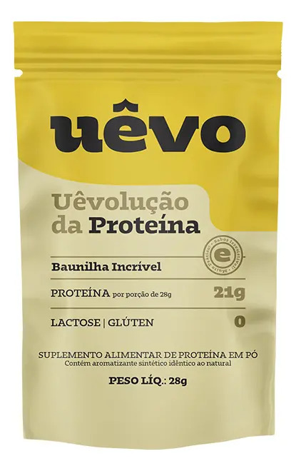 Albumina Uêvo (sachê) Os Sabores Sabor Baunilha