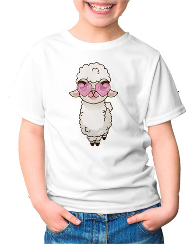 Remera Nena Niña Princesa Animales Oveja Anteojos Corazon 37