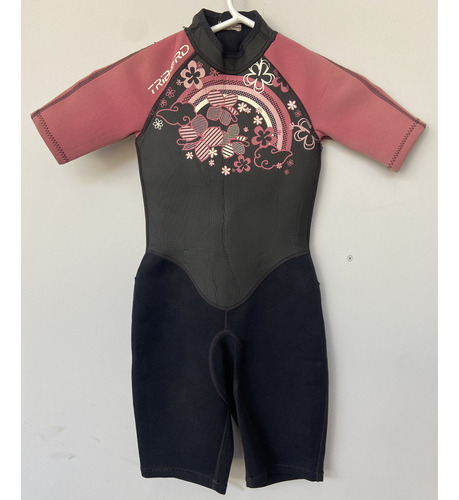 Traje De Neoprene Corto Triboard  3/2 Mm Niña Usado 