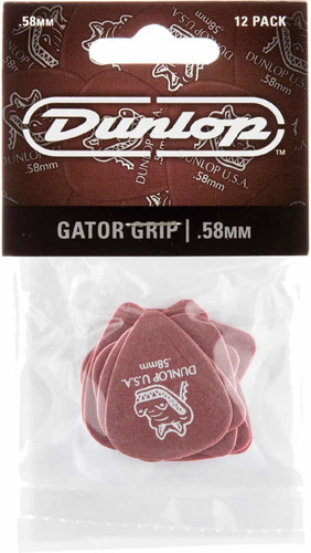 Set De Uñetas Dunlop Gator Grip 0.58 Pack De 12