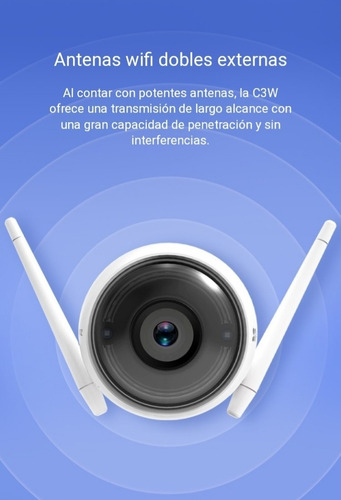 Camara Ezviz 720p Visión Nocturna Full Color Wifi C3w