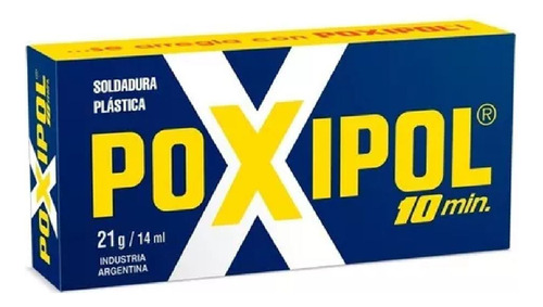 Adesivo Cola Epoxi Pastoso Cinza 21g 14ml Poxipol
