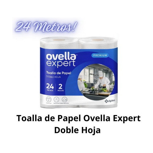 Toalla De Papel Ovella Expert 2 Rollos 24 Metros