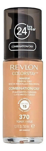 Base de maquiagem líquida Revlon ColorStay tom 370 toast - 30mL