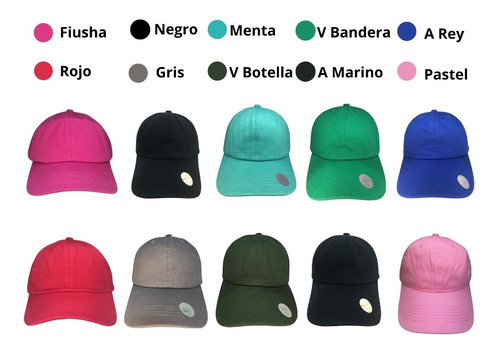 Gorra De Algodón 12 Pzs