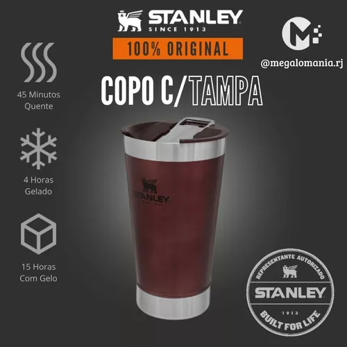 Copo Térmico de Cerveja Stanley 473 ml com Tampa Wine - CASACASO COMERCIO E  SERVICOS LTDA