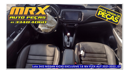 Sucata Nissan Kicks Exclusive 1.6 16v Flex Aut 2022 Pecas