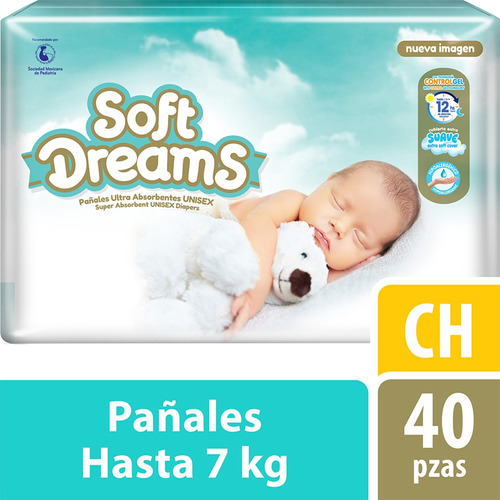 Pañal Soft Dreams Chico 40 Pzas