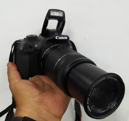Kit Potente Camara Canon Rebel T6 + Lente 55-250mm Msi Negro (Usado)