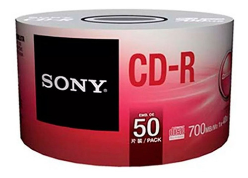 Cd Sony X 50 Unidades Cono