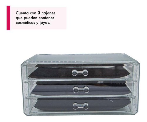 Imagen 6 de 7 de Organizador Cajones Acrilico Cosmeticos Maquillaje Joyas