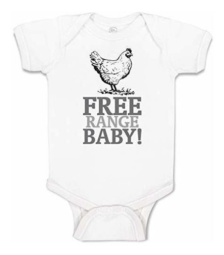 Body De Bebé Personalizado Free Range Baby! Ropa De Niño Y N