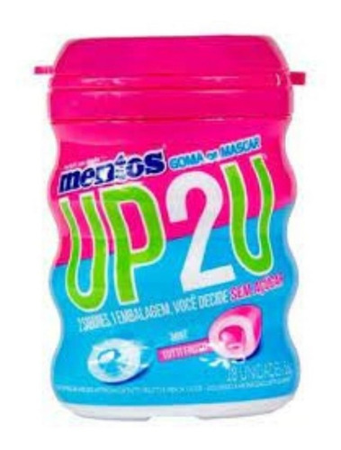 Chiclete Garrafa Mentos Pure Fresh Up2u Tutti Frutti 56g