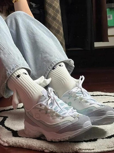 D 2 Pares Calcetines Con Imán,calcetines Con Manitas Y Ojos