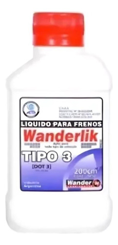 Liquido Freno Wander Dot 3 Moto Auto 200 Cc 