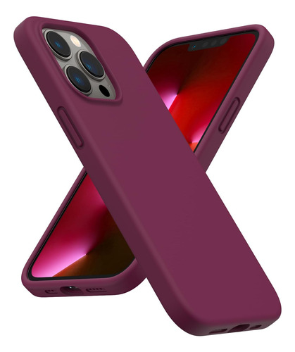 Funda Ornato Para iPhone 13 Pro- Rojo Vino