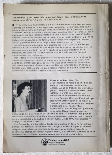 Remedios Macrobióticos Caseros Michio Kushi Van Cauwerberghe (Usado)