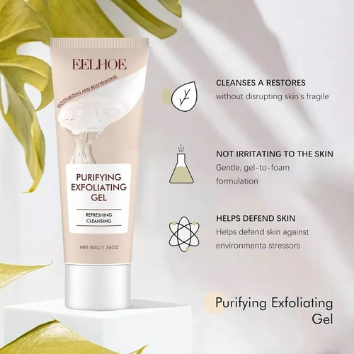 - Gel Exfoliante Purificante, Exfoliante Facial Para Rostro
